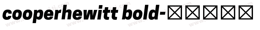 cooperhewitt bold字体转换